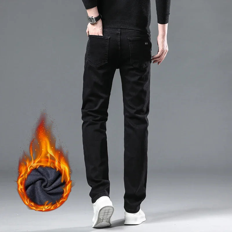 Men’s Warm Winter Jeans – Thick and Comfortable